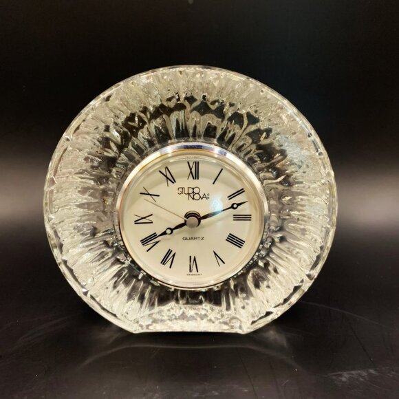 Studio Nova Quartz Clock Leaded Crystal Germany - Picture 1 of 12